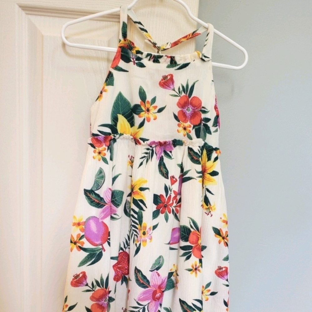 Old Navy Ruffle-Trim Halter Midi Dress, 4T